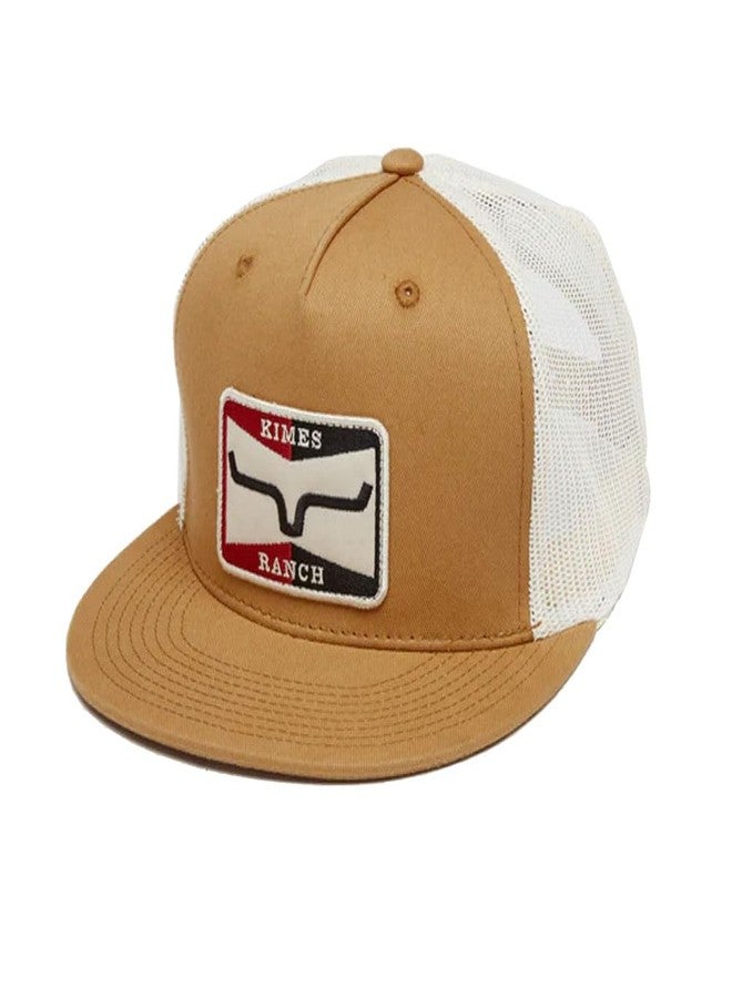 Kimes Ranch Adjustable Snapback Hats Sparky Trucker Caps/Work Wear Brown - Image 1